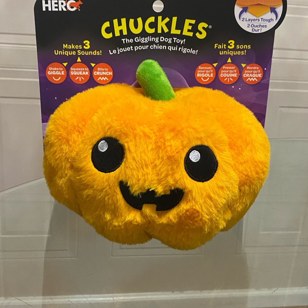 Hero  Very Cute And Solf  Chuckles Pumpkin 🎃 Plush with 7”Make 3 Unique Sounds